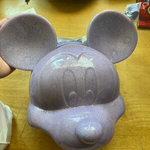 Disney Mickey Mouse Purple Glitter Backpack